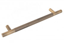 (HAN15H) 95635 160mm - MAB Knurled \'D\' Handle (Antique Brass)