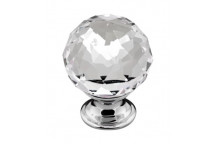 (HAN8E) FF49035CH Clarity Knob Chrome/ Crystal
