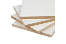 White (96\" x  6\") 15mm Round Tower Melamine Chipboard