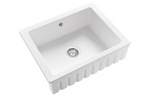 Hartland FLUTED INSET 1 bowl ceramic sink 622*494*170 (waste included)
