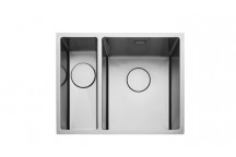 KUBE 3416L Undermount / Inset Square 1.5 Bowl 560 x 440 LH c/w waste