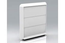 100 Vent Round Back Flap Front (White)