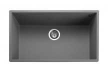 Oridian Undermount Single Bowl 760x440 Sink - CONCRETE c/w waste