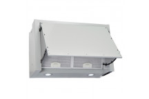 600mm Integrated Hood ECO Motor Grey/Silver with LED Lights