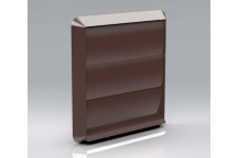 100 Vent Round Back Flap Front (Brown)