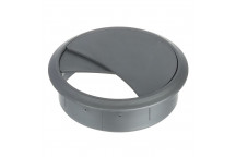 Riex EK72 Cable Outlet Round Plastic 70mm Silver