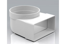 030 Round to Flat Bend (White)