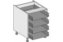 600 Multi - Drawer Unit JHC Procab Kitchen Carcass Grey Linen