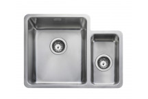 QUAD 3416R Undermount / Inset Square 1.3 Bowl 580x450 RH c/w waste kit