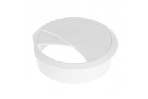 Riex EK72 Cable Outlet Round Plastic 70mm White