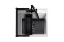 Prato INSET Single Bowl 570x510 - Arctic White c/w waste