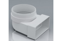 040 Round to Flat Bend (White)