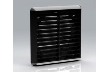 275 Round Back Grill Vent (Black) 6inch
