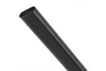 (30mm x 15mm) x 3 Metre Black Matt Oval Tube
