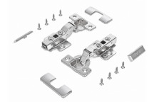 HINGE 2 SET SILVER 110 Degree Soft Closing Complete