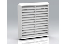 275 Round Back Grill Vent (White) 6inch