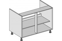 1000 Sink Base Unit JHC Procab Kitchen Carcass Grey Linen