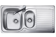 Linear 1.5 Bowl 1 Drainer 1 Taphole Reversible 950*508 (NoWaste)