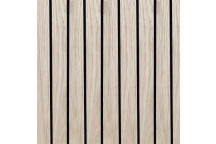 White Oak Veneer Grooved Black Core MDF (8\' x 4\') x 19mm