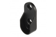 (30mm x 15mm) Black Matt Oval End Socket