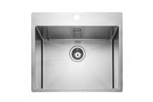 Cosmo 600x515x200 1 Bowl 1TH inset S/S sink (c/w waste kit)