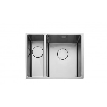 KUBE 3416L Undermount / Inset Square 1.5 Bowl 560 x 440 LH c/w waste