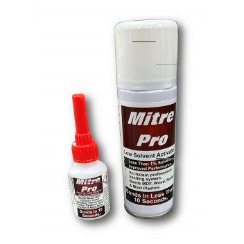 2 Part Mitre Adhesive (50g Adhesive/ 200ml Activator)