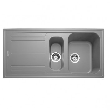 NOVA 1000x500 1.5B Sink Grey c/w waste kit