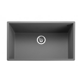 Oridian Undermount Single Bowl 760x440 Sink - CONCRETE c/w waste