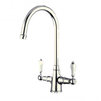 Roccella Mono (White Lever) Chrome Tap