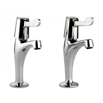 AquaPillar Tap Chrome (Pair) Lever Handle