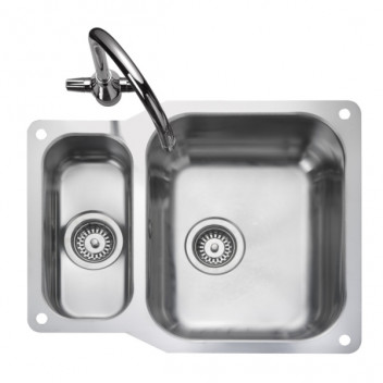 * Classic UB3515 Undermount Reversible 1.5Bowl cw Waste Kit (Atlantic)