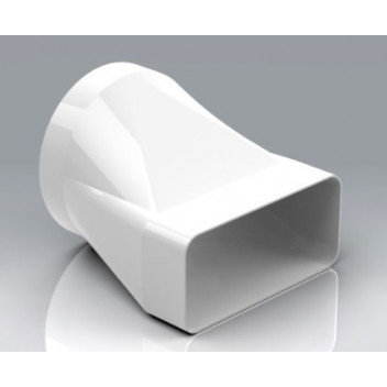 613 Flat To Round Adaptor (White)