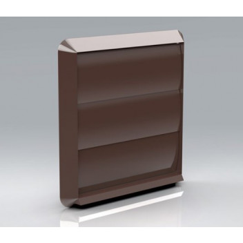 100 Vent Round Back Flap Front (Brown)