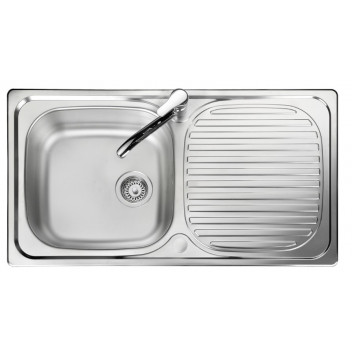 Linear 950 x 508 x 180 1 Bowl Inset Sink (0.9) 89mm ( No Waste )