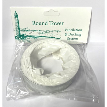 WPVC102X1 Round Ducting Hose 1m (White)