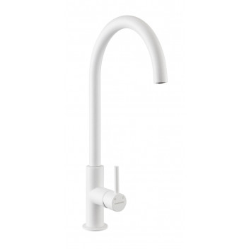 Igneous Single Lever Tap - Crystal White