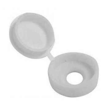 Bag (250) White Hinged Caps (8-10)
