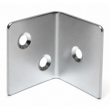 (1\" x 1\") Stretch Plates Zinc Plated