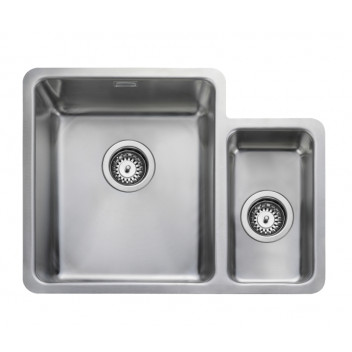 QUAD 3416R Undermount / Inset Square 1.3 Bowl 580x450 RH c/w waste kit