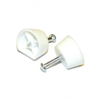 Shelf Support White c/w Pin