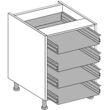 800 Multi - Drawer Unit JHC Procab Kitchen Carcass White