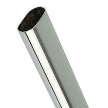 (30mm x 15mm) x 3MTR Chrome Plated Oval Tube