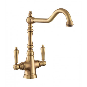 Waverley Dual Lever Tap - Antique Brass