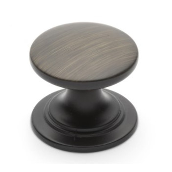 (HAN5E)FF11300 (40mm) Antique Black Round Knob