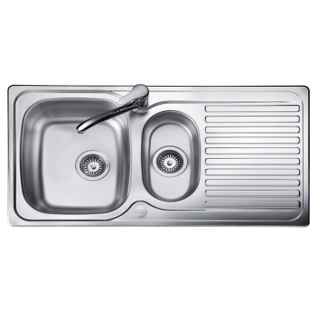 * (0.9HE) Linear 1.5Bowl 1 Drainer 1Taphole Reversible 950*508 NoWaste