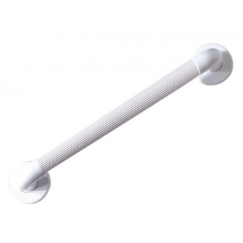 (12\" x 1 1/4\") White ABS Plastic Grab Rail