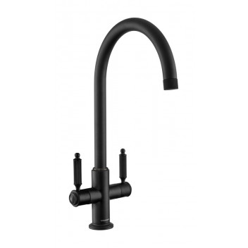 Hemlock Dual Lever Tap Matt Black