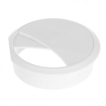 Riex EK72 Cable Outlet Round Plastic 70mm White