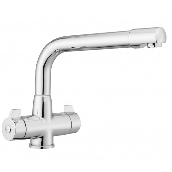 Aquadrift Dual Lever Tap Chrome